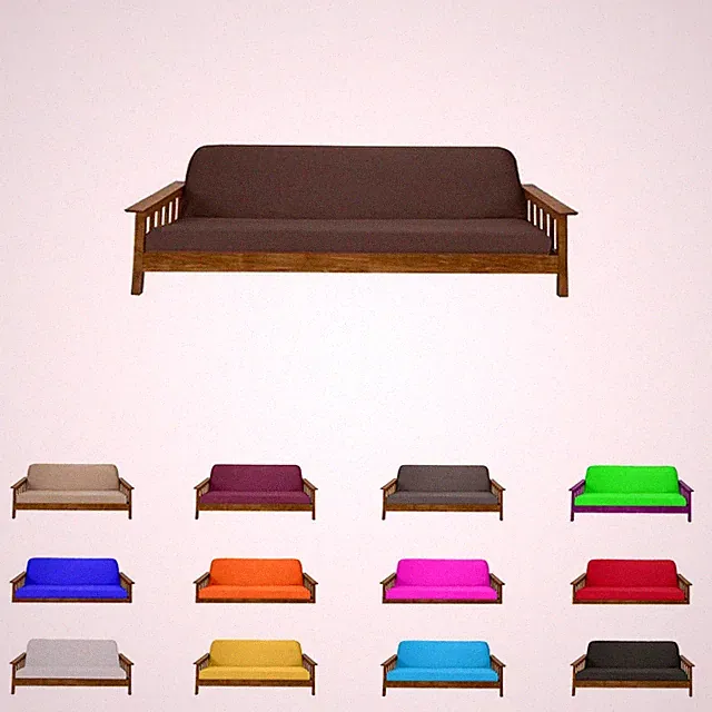 Solid Brown Full Size Futon Mattress Cover, Bed Protectors, Slipcovers, Covers
