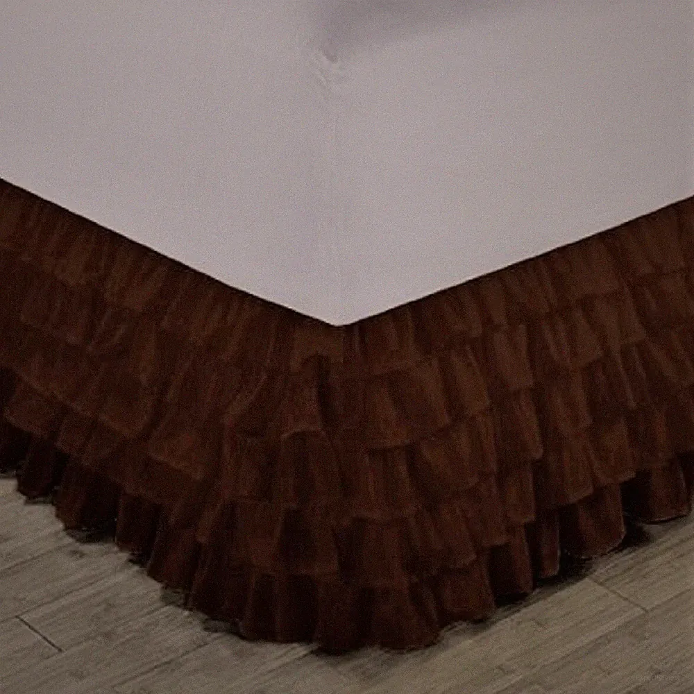 VERSATIL PLAIN DUST RUFFLE ALL CORNERS 1PC BED BEDDING SKIRT